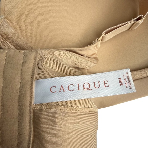 NWT Cacique 38H T-Shirt Bra Full Coverage Comfort Everyday Nude Seamless - Picture 8 of 9